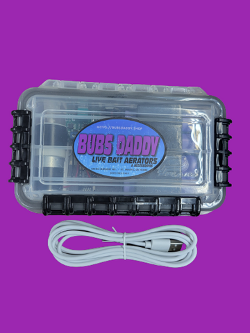 Bubs Daddy Bait Aerator 2 Battery USB C – Bubs Daddy Outdoor, LLC